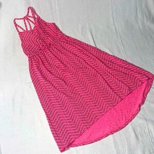 Cat & Jack Pink With Black Straps Dress Size M (7/8)